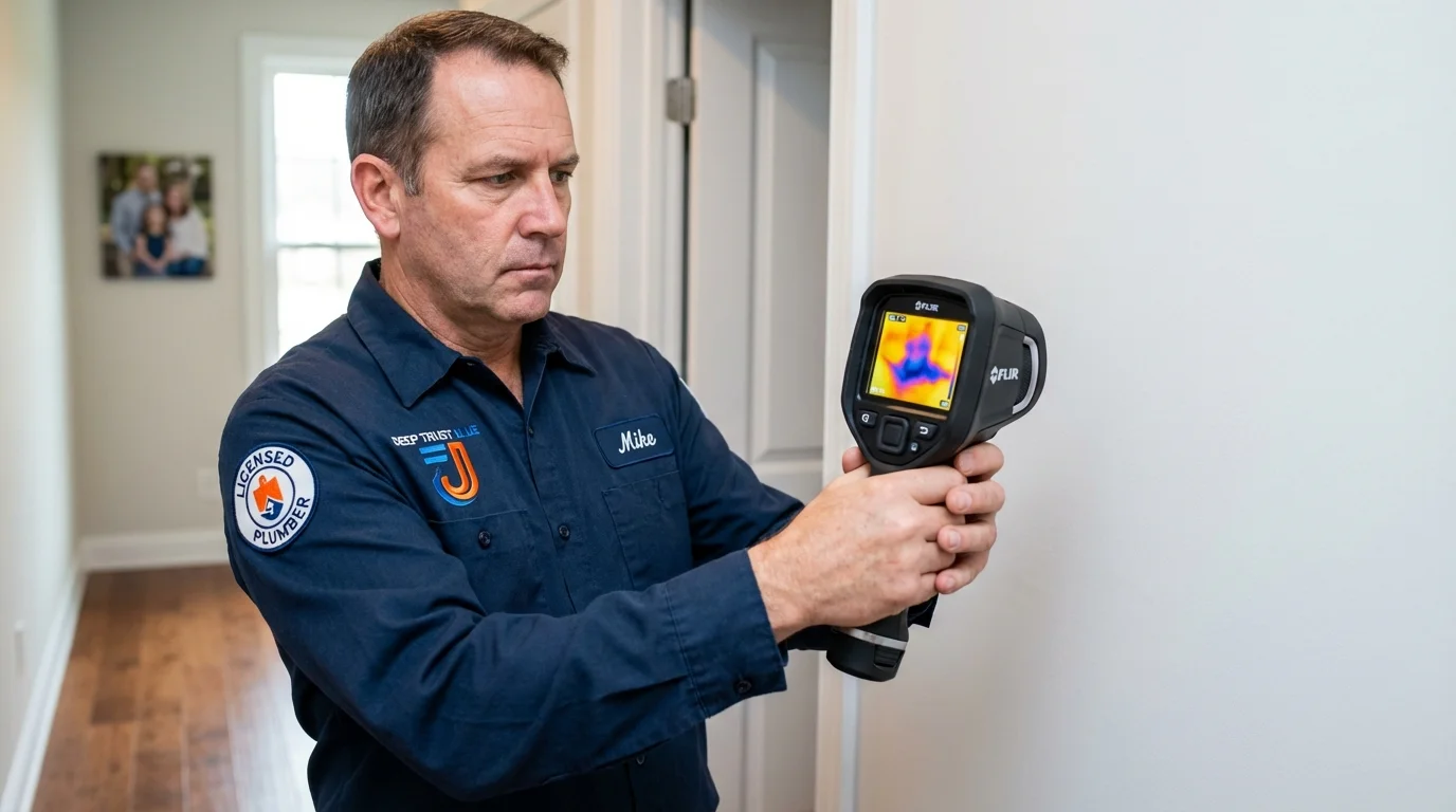 Thermal imaging leak detection by Johns Plumbing LLC in Combined Locks